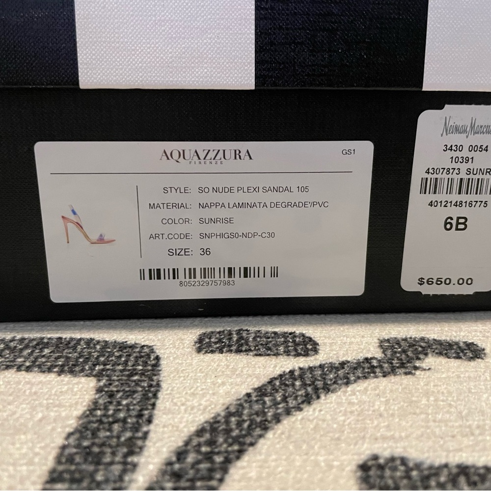 AQUAZURRA 105Mm So Nude Plexi Sandal - Sunrise - Picture 4 of 4